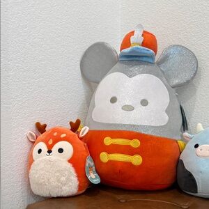 Squishmallows Orange and Gray Stuffed Animals